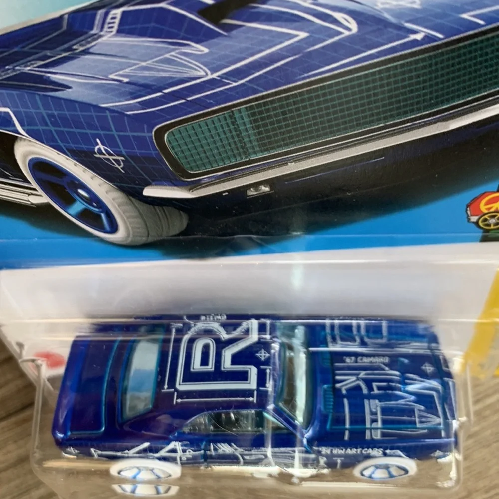 Hot Wheels 1967 Camaro Chevy 67 Blue Chevrolet Hotwheels Muscle R Art Car 2024 🆕
